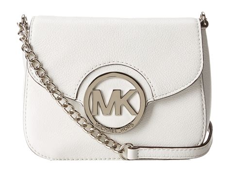 michael kors crossbody fabric bucket bag mini white|Michael Kors white purse small.